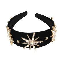 La más nueva diadema barroca estrella perla pinzas para el cabello multi estilos de cristal mujeres banda para el cabello